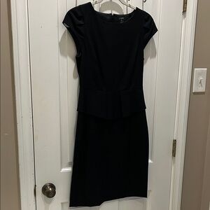 J. Crew Classic Black Midi Dress